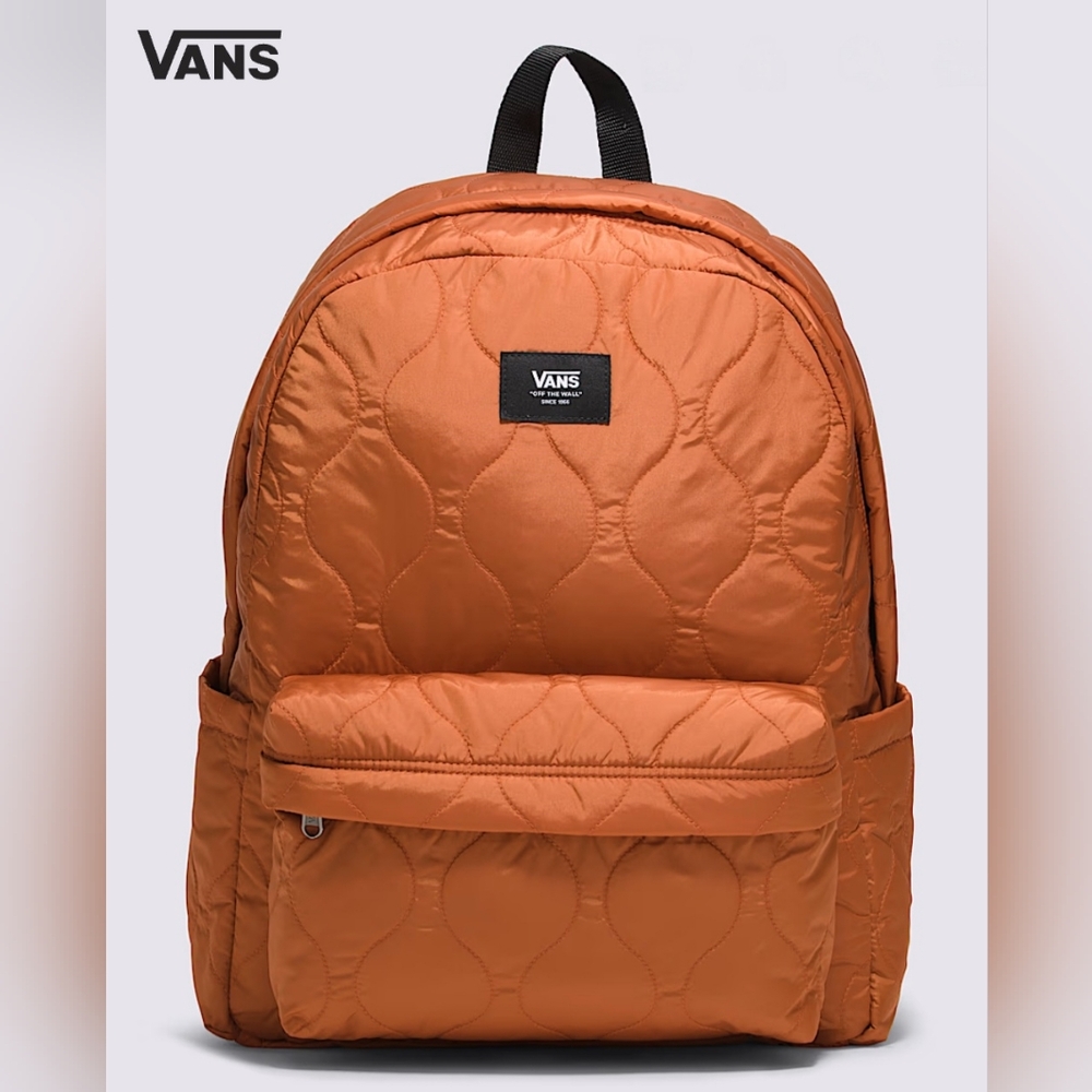 VANS Old Skool Quilted Orange Backpack.